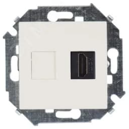 Розетка HDMI v1.4 цвета слоновая кость S15 1591407-031 Simon