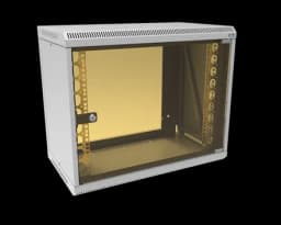 Шкаф телекоммуникационный настенный разборный МИКсистем 19" Lite 9U 600*350 дверь стекло