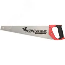 Ножовка по дереву универсальная, шаг 4.5 мм, пластиковая прорезиненная ручка 450 мм 40352 FIT