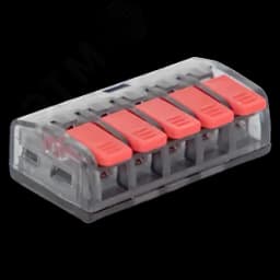 Клемма СМК 221-415 5 отверстий 0.2-4.0 мм2 (50 шт.) PROxima
