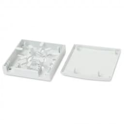 Оптическая абонентская розетка (без адаптера) Hyperline FO-WB86-FTTH-2UN-WH