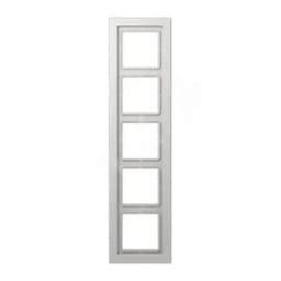 Рамка 5-я для горизонтальной/вертикальной установки Серия- LS-Design Материал- дуропласт Цвет- светло-серый