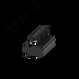 Клемма TC 1-1 с размыкателем, предохранителем и светодиодом, 24АV, черная