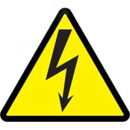 Знак безопасности Молния 85х85х85 треугольник