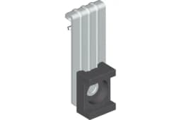 Вертикальный балочный зажим УМС под нейлоновую стяжку 1-5 мм VBZ-1-5-S пружинная сталь 65Г ГОСТ 2283-79 25 шт/уп