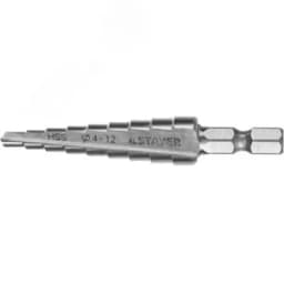 Сверло ступенчатое 4-12мм 9 ступеней