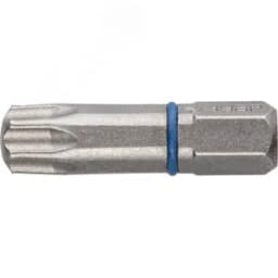 Биты "ЭКСПЕРТ" торсионные кованые, обточенные, хромомолибденовая сталь, тип хвостовика C 1/4", T30, 25мм, 2шт ЗУБР