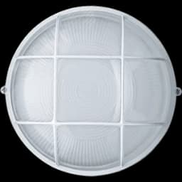 Светильник НПП-100w термостойкий круглый с решеткой IP54 белый