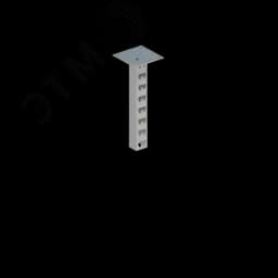 Стойка кабельная потолочная сдвоенная К1150П2 У3 (s=2,5мм, s1=5,0мм) СОЭМИ