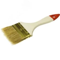 Кисть плоская "УНИВЕРСАЛ-ОПТИМА", светлая щетина, деревянная ручка, 75мм
