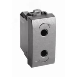 BRAVA Розетка без заземления черная