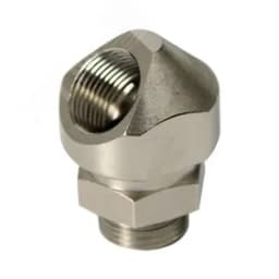 Адаптер поворотный градусов M20x1.5 IP68/IP67 никелированная латунь