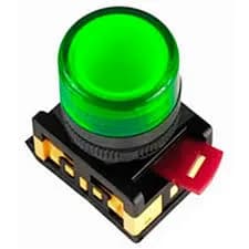 Светосигнальный индикатор d22 мм неон/230В, зеленый AL-22TE IEK BLS30-ALTE-K06