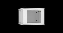 Настенный разборный шкаф TLK 19", 9U, стекло, 600х450, серый TLK TWI-096045-R-G-GY