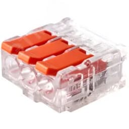 Клемма соединительная 3-контактная Elеctrodeel ED 230-613, сечение 0,5-6,0 мм2, 41А/450В (упаковка 60 штук)