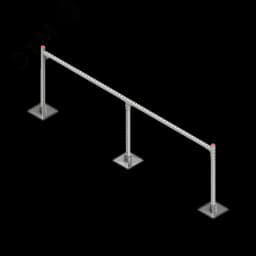 Опорная конструкция для горизонтальных прямоугольных воздуховодов и металлических лотков кабеленесущих систем TECHNORAPTOR STEELFOOT 3000х1000 HD