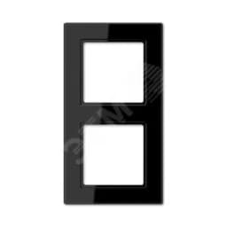 Рамка 2-я для горизонтальной/вертикальной установки Серия- ACreation Материал- термопласт. Цвет- черный JUNG