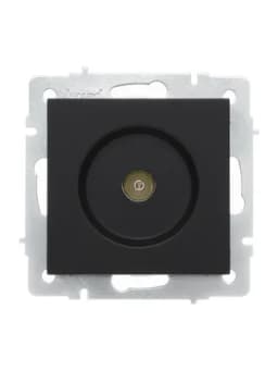 Розетка телевизионная оконечная TV 1-м СП Vesna механизм черн. бархат LEZARD 742-4288-130