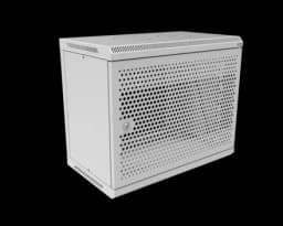 Шкаф телекоммуникационный настенный разборный МИКсистем 19" Basis 9U 600*350 дверь перфорация