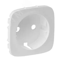 Valena ALLURE Лицевая панель розетки 2К+З Жемчуг