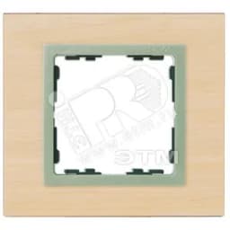 Рамка на 2 поста, S82N, клён - шампань (дерево) 82927-68 Simon