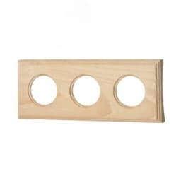 Шедель Рамка 3 постовая для скрытого монтажа (Натурэль на бревно 240мм) BF4C24-630-10 Бирони