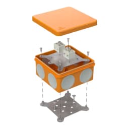 Коробка огнестойкая для о/п двухкомпонентная 60-0300-FR6.0-4 Е15-Е120 RAL2004 100х100х50 (14 шт/кор) Промрукав