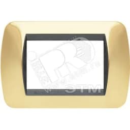 Накладка на 3 модуля Натуральное Золото