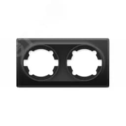 Рамка двойная, цвет чёрный (серия Florence) 2172829 ССТ