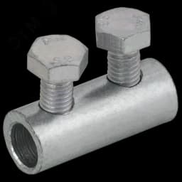 Зажим соединительный прямой пруток-пруток 6-8мм оцинкованная сталь IEK