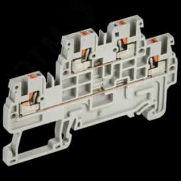 Колодка клеммная CP-ML 2 ур. 1,5мм2 серая IEK