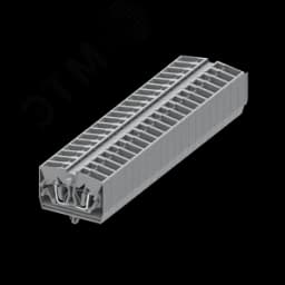 Клемма TB 1-1 бок. подключение с защелк.ножками, сечение 2,5 мм. кв., серая