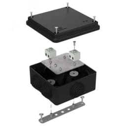 Коробка огнестойкая разветвительная для о/п двухкомпонентная 60-0210-FR6.0-4-2-Р Е15-Е60 RAL7035 80х80х40