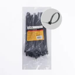 Хомут нейлоновый 4,7x200 мм, d пучка max 50 мм, нагрузка 22 кг, черный (100шт в упак),