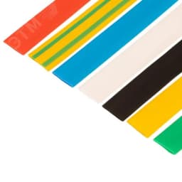 Набор термоусаживаемых трубок №18 ТУТ нг 12/6 мм, 7 цветов (упак. 21 шт. по 10 см)