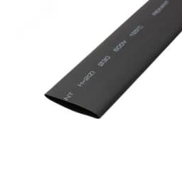 Термоусаживаемая трубка 30,0 15,0 мм, черная, упаковка 10 шт. по 1 м, REXANT