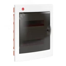 Щит распределительный встраиваемый ЩРв-П-24 IP41 пластиковый прозрачная дверь с клеммным блоком и замком