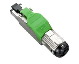 Разъем полевой оконцовки RJ-45 (8P8C) под витую пару Hyperline PLUE-8P8C-S-C6A-SH-GN