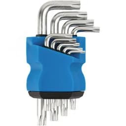 Ключи "звездочки", набор 9 шт T10-T50, в пластиковом держателе