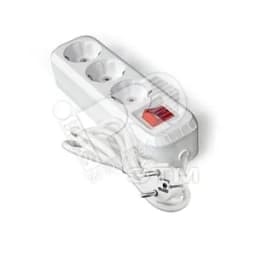 Удлинитель 3х2м S-303 с заземлением с выключателем ПВС 3х1