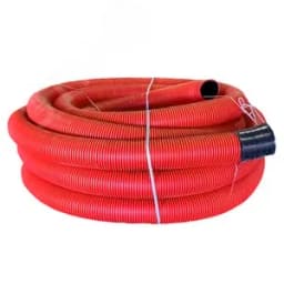 Труба гофрированная двустенная ПНД d 200 с зондом (35 м) красная PROxima