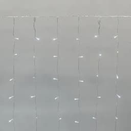 Гирлянда Дождь светодиодный 2х3м эффект мерцания прозрачный провод IP44 230В диоды БЕЛЫЕ 300LED NEONNIGHT 235555