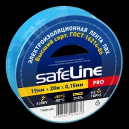 Изолента ПВХ синяя 19мм 20м Safeline Росэл