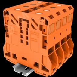 Клемма сильноточная TP 1-1 проходная Push-in, сечение 50 мм. кв., оранжевая