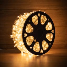 Гирлянда Клип лайт NeonNight 12 В 100 м прозрачный ПВХ шаг 150 мм 665 LED теплый белый с трансформатором 325156