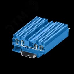 Клемма TC 2-2 пружинная, сечение 1,5 мм. кв., синяя TC1.5-4-BU SUPU