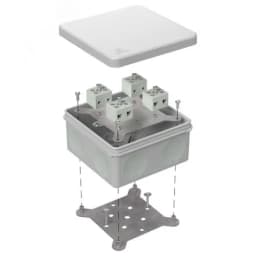 Коробка огнестойкая для о/п 40-0210-FR1.5-6 Е15-Е120 RAL7035 80х80х40 (44 шт/кор)