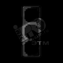 Рамка 3 поста универсальная черная JUNG