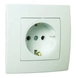 РОЗЕТКА С ЗАЗЕМЛЕНИЕМ LILLIUM NATURAL KARE Makel