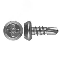 Саморез Клоп 3.5x11 металл-металл цинк, шлиц Philips №2, сверло (10 шт/уп) Промрукав